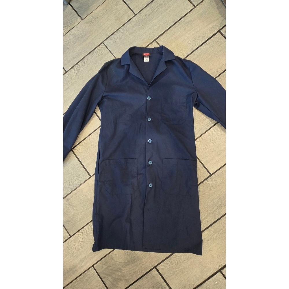 Red Kap Mens Navy Blue Industrial Shop Coat Work Lab Jacket KP14NV5 Size 38 RG